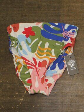 Vince Camuto Green Vince Camuto Printed Convertible Waist Bikini Swim Sz S